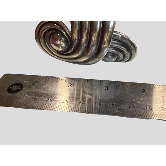 Vintage George Castillo Taxco Sterling Silver Sculptural Cuff Bracelet‎ 925 Mex - Picture 8 of 12